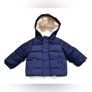 Baby Boy Dark Blue Hooded Jackets